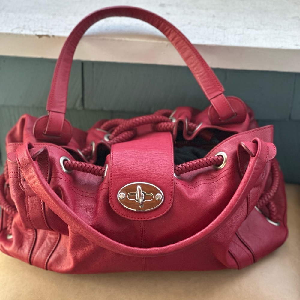 Mulberry red purse, hardly used!